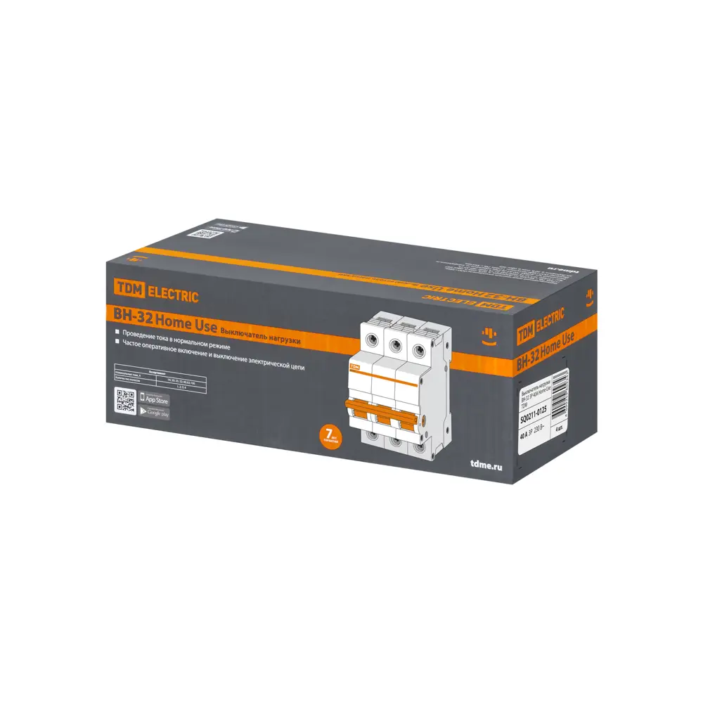 Фото 4 Выключатель нагрузки Tdm electric ВН-32 3P C40 А SQ0211-0125 Фото 4 Выключатель нагрузки Tdm electric ВН-32 3P C40 А SQ0211-0125