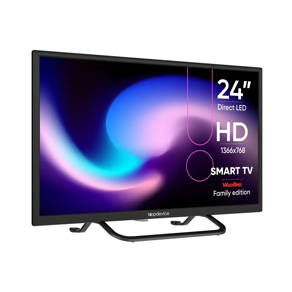 Фото 2 Телевизор Topdevice Smart TV WildRed 24" 60 см цвет черный Фото 2 Телевизор Topdevice Smart TV WildRed 24" 60 см цвет черный