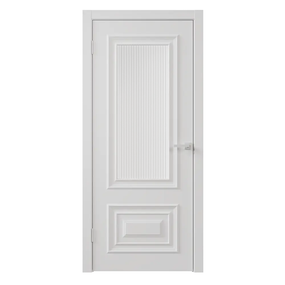 Фото Дверь межкомнатная со стеклом Диана 2 60x200 см эмаль цвет белый с замком и петлями Фото Дверь межкомнатная со стеклом Диана 2 60x200 см эмаль цвет белый с замком и петлями