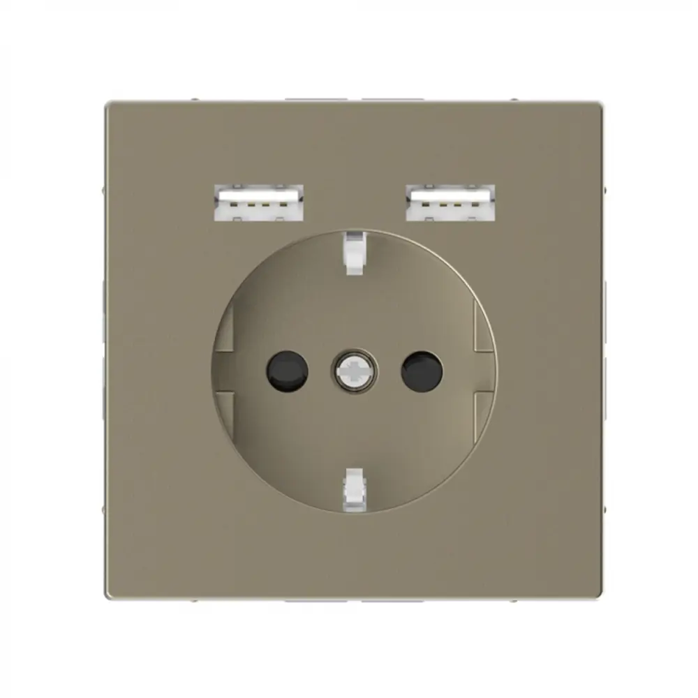 Фото Розетка USB Schneider Electric Life MTN2366-6033 цвет сахара Фото Розетка USB Schneider Electric Life MTN2366-6033 цвет сахара