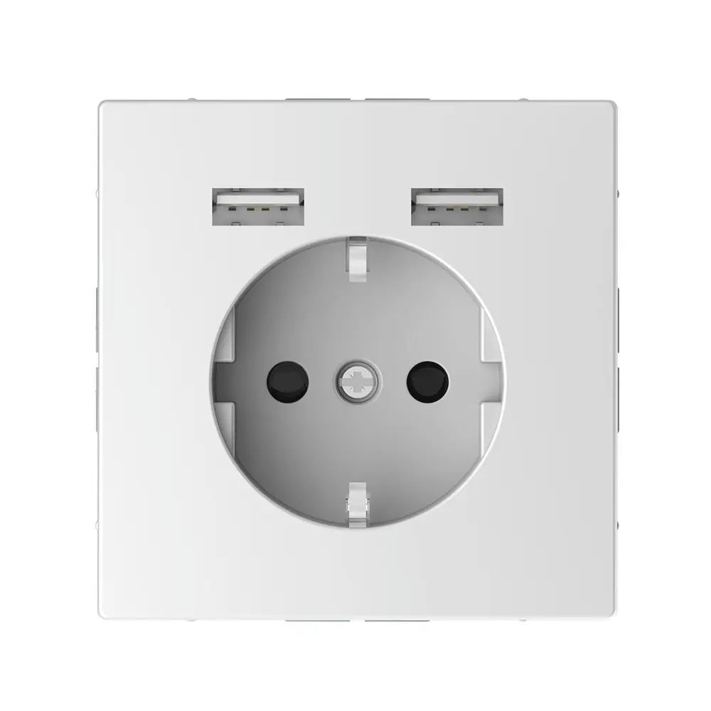 Фото Розетка USB Schneider Electric Life MTN2366-6035 цвет белый лотос Фото Розетка USB Schneider Electric Life MTN2366-6035 цвет белый лотос