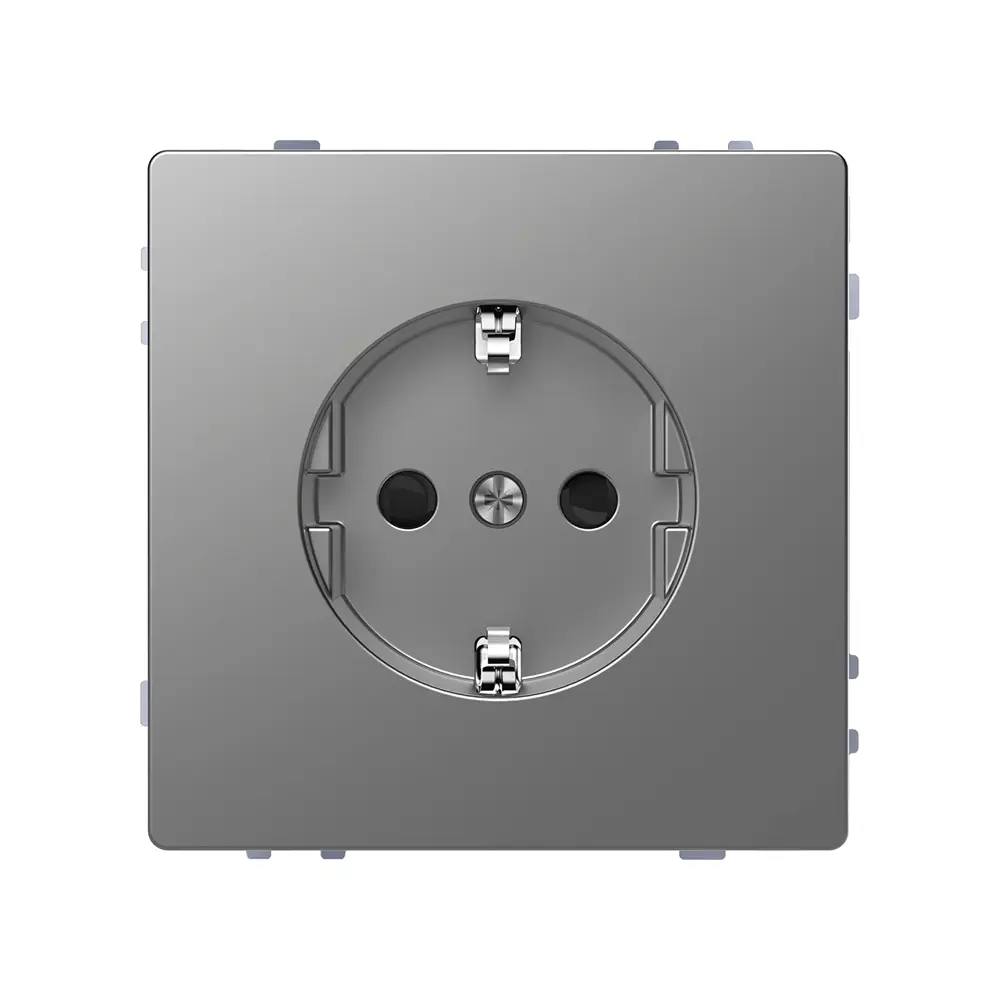 Фото Розетка Schneider Electric Life MTN2300-6036 с заземлением со шторкой цвет нержавеющая сталь Фото Розетка Schneider Electric Life MTN2300-6036 с заземлением со шторкой цвет нержавеющая сталь
