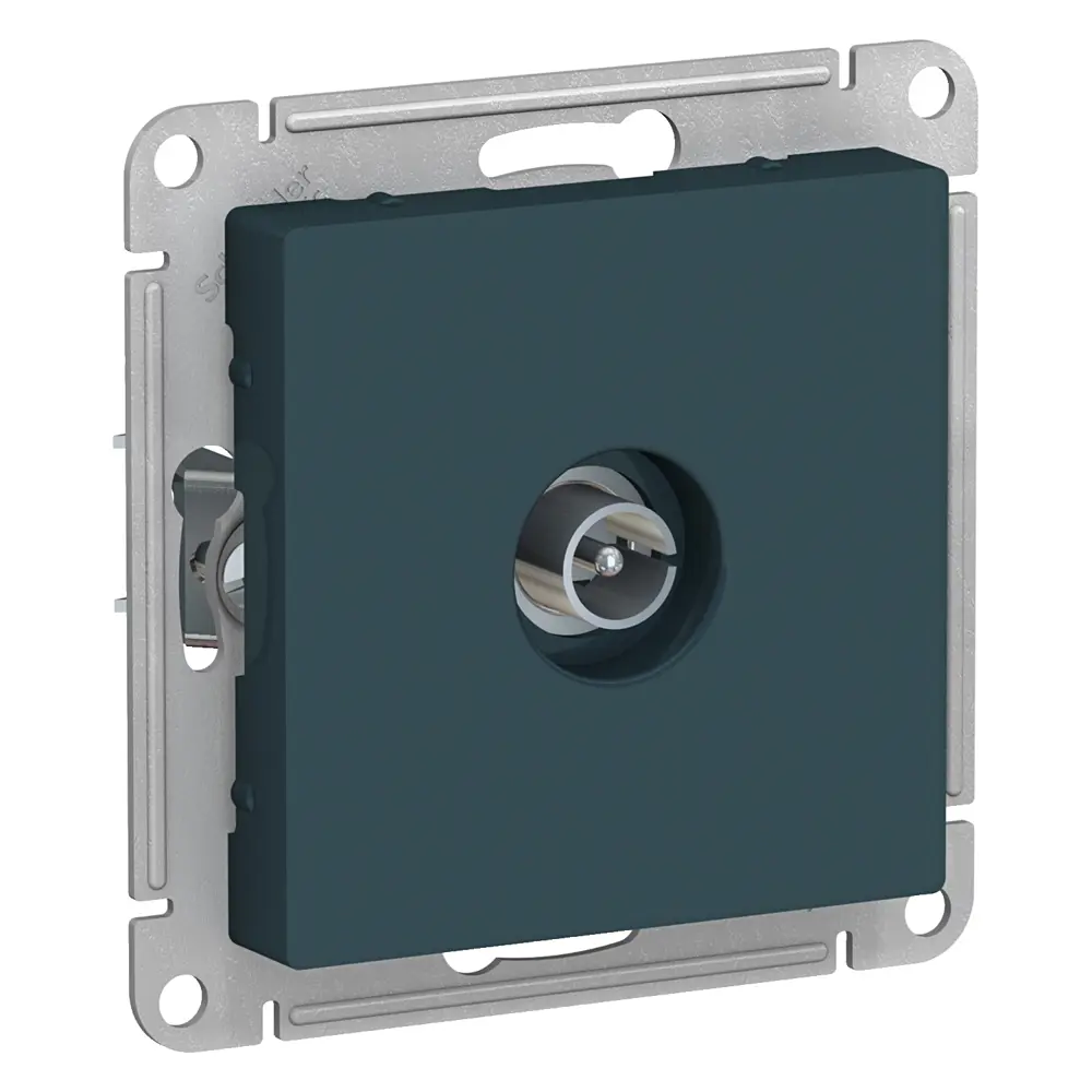 Фото Розетка ТВ Schneider Electric Atlas ATN000893 цвет изумруд