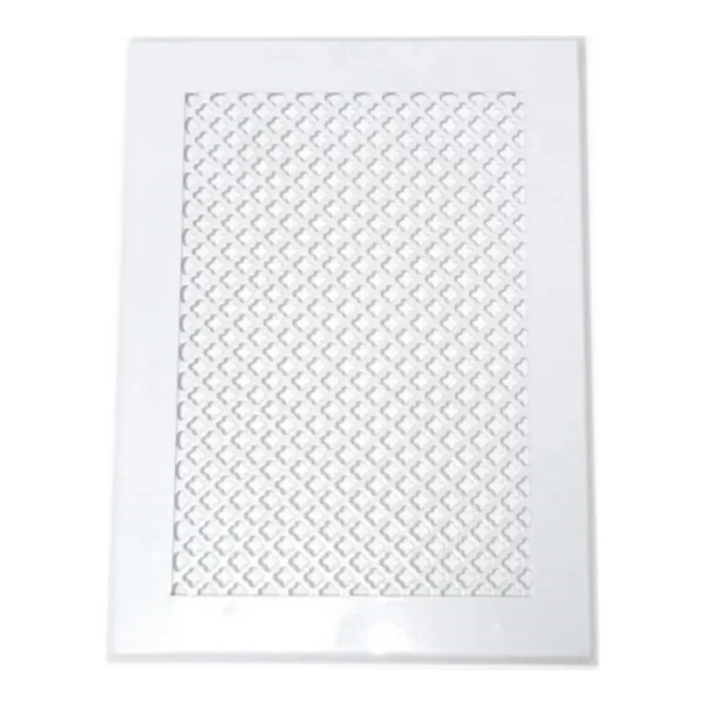 Фото Решетка вентиляционная Шамрай 180x240 мм сталь перфорация квадрат цвет белый Фото Решетка вентиляционная Шамрай 180x240 мм сталь перфорация квадрат цвет белый