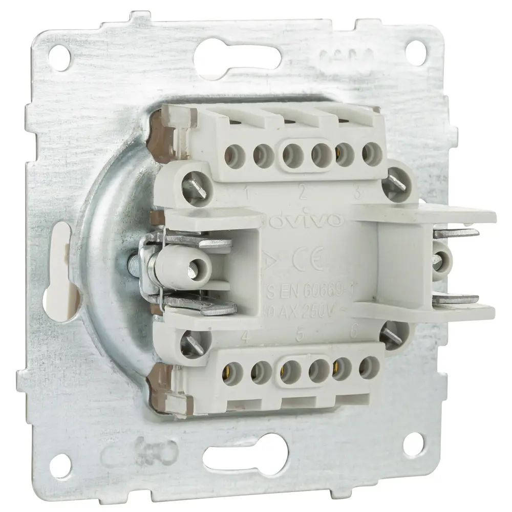 Фото 2 Выключатель встраиваемый Ovivo 610-000219-254 3 клавиши цвет мокко Фото 2 Выключатель встраиваемый Ovivo 610-000219-254 3 клавиши цвет мокко