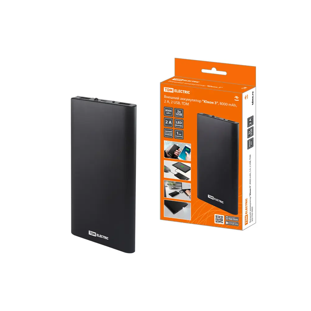 Фото Внешний аккумулятор TDM Electric Юкон 3 8000 mAh 2 A Фото Внешний аккумулятор TDM Electric Юкон 3 8000 mAh 2 A