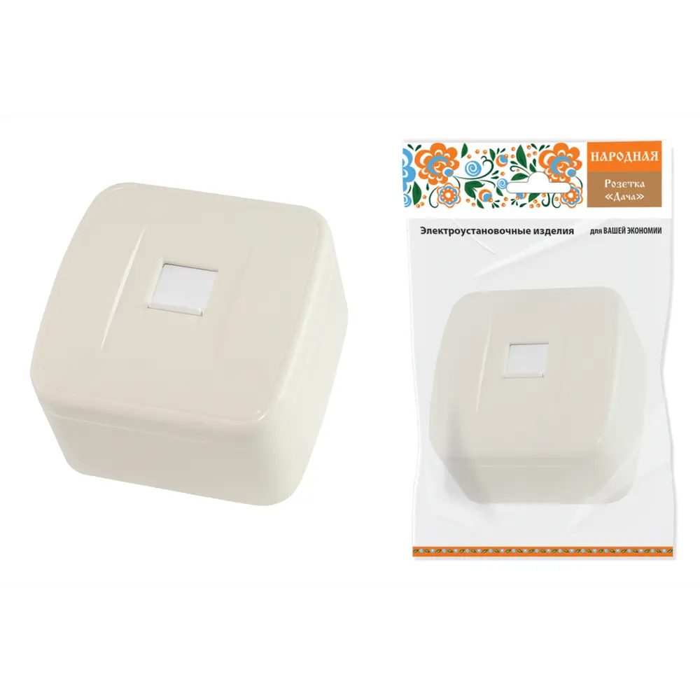 Фото Розетка компьютерная накладная Tdm electric Дача SQ1824-0024 RJ-45 цвет слоновая кость Фото Розетка компьютерная накладная Tdm electric Дача SQ1824-0024 RJ-45 цвет слоновая кость