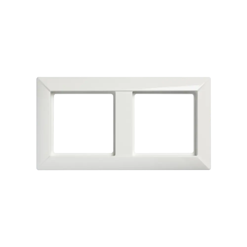 Фото Рамка для розеток и выключателей Jung EcoProfi 2 поста цвет белый 1 шт Фото Рамка для розеток и выключателей Jung EcoProfi 2 поста цвет белый 1 шт