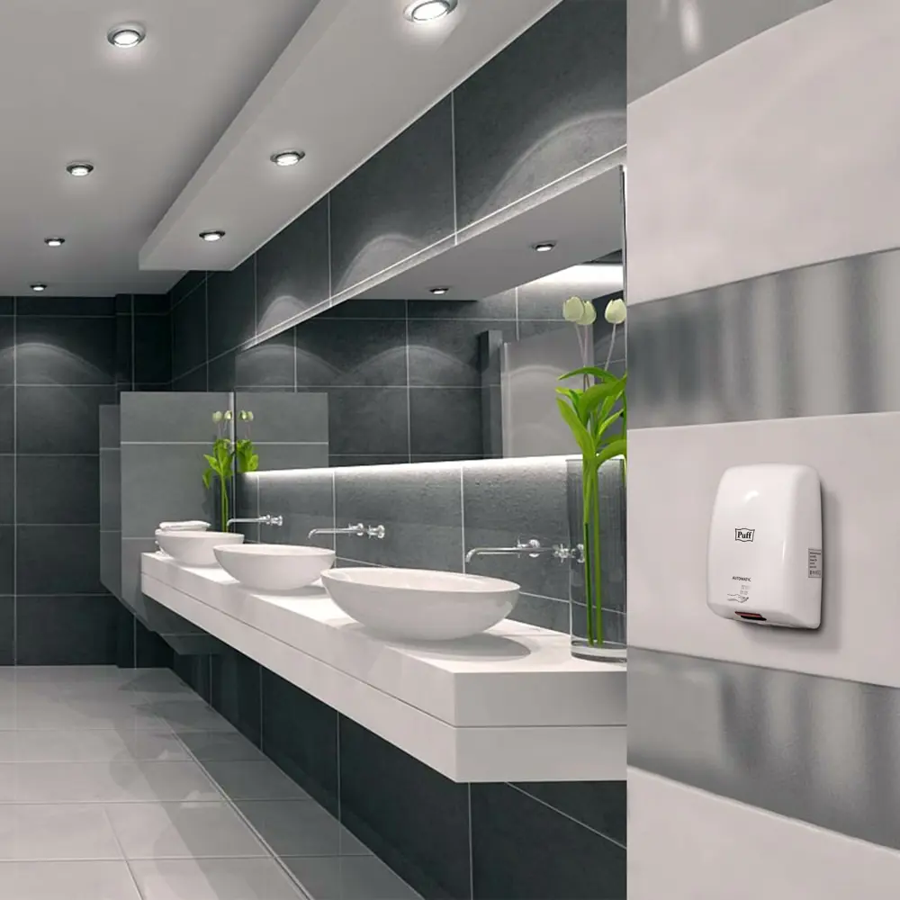 Фото 5 Сушилка для рук Puff-8815, белый, 1 кВт