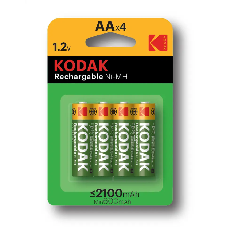 Фото Батарейка аккумуляторная NiMH Kodak HR6-4BL 2100mAh 4 шт. Фото Батарейка аккумуляторная NiMH Kodak HR6-4BL 2100mAh 4 шт.