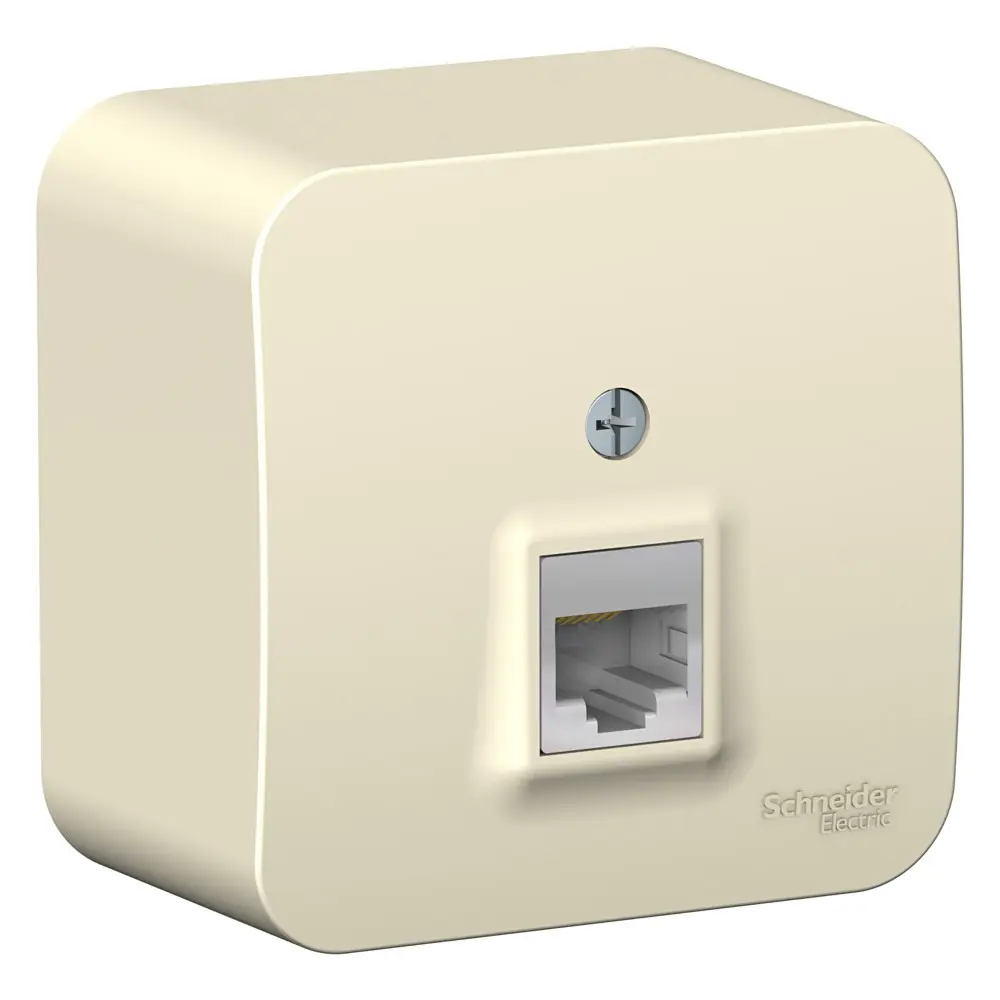 Фото Розетка компьютерная накладная Schneider Electric BlancaBLNIA045002 RJ45 цвет молочный Фото Розетка компьютерная накладная Schneider Electric BlancaBLNIA045002 RJ45 цвет молочный
