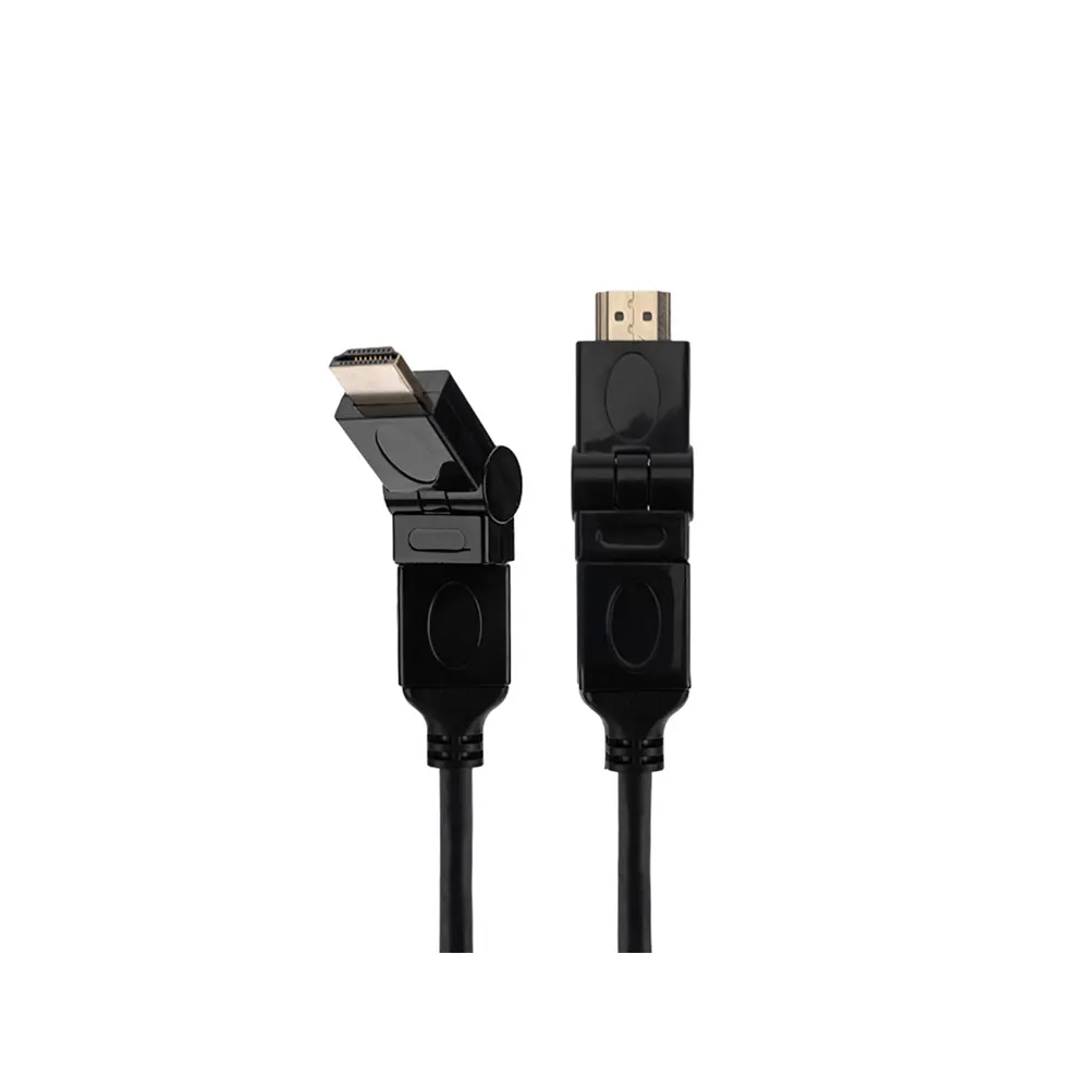 Фото 2 Шнур Rexant Gold HDMI - HDMI 1.4 2 м с фильтрами угловой 360° Фото 2 Шнур Rexant Gold HDMI - HDMI 1.4 2 м с фильтрами угловой 360°