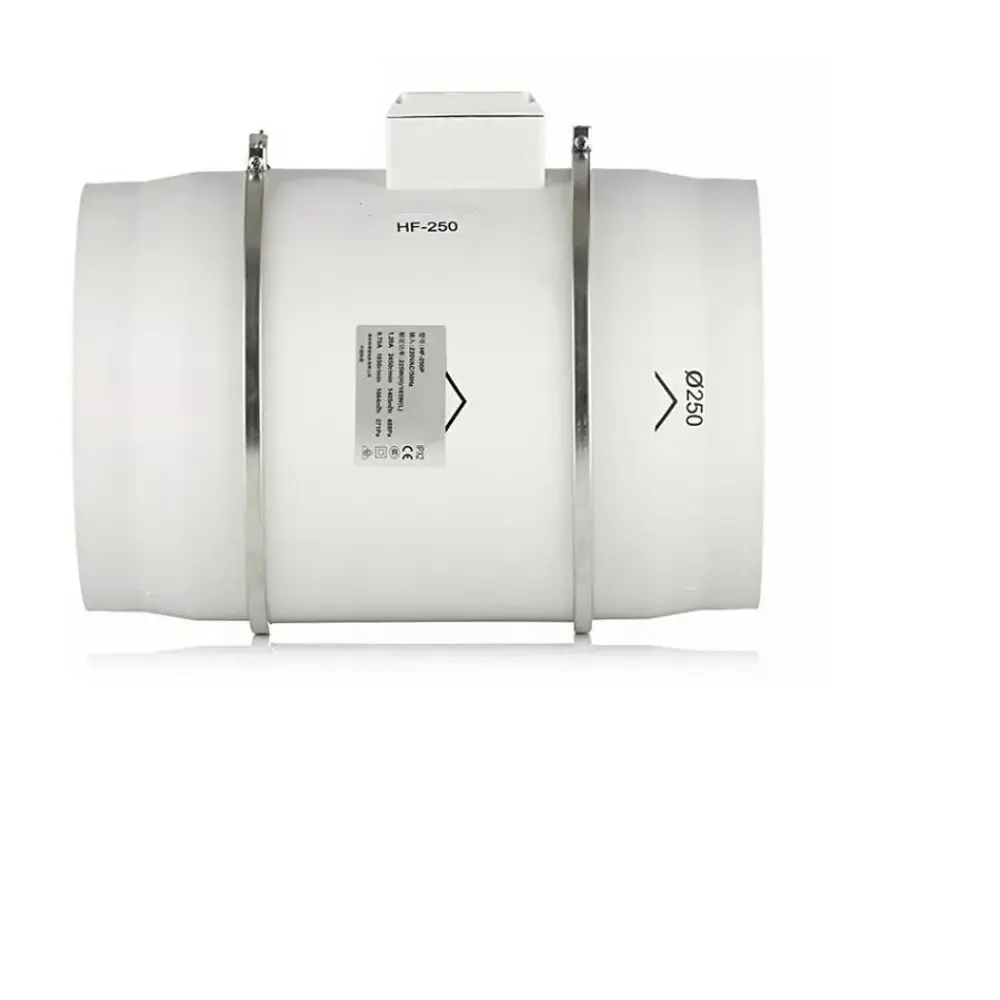 Фото 3 Вентилятор вытяжной Dastech HF-250P D250 мм 66 дБ 1405 м³/ч обратный клапан цвет серый Фото 3 Вентилятор вытяжной Dastech HF-250P D250 мм 66 дБ 1405 м³/ч обратный клапан цвет серый