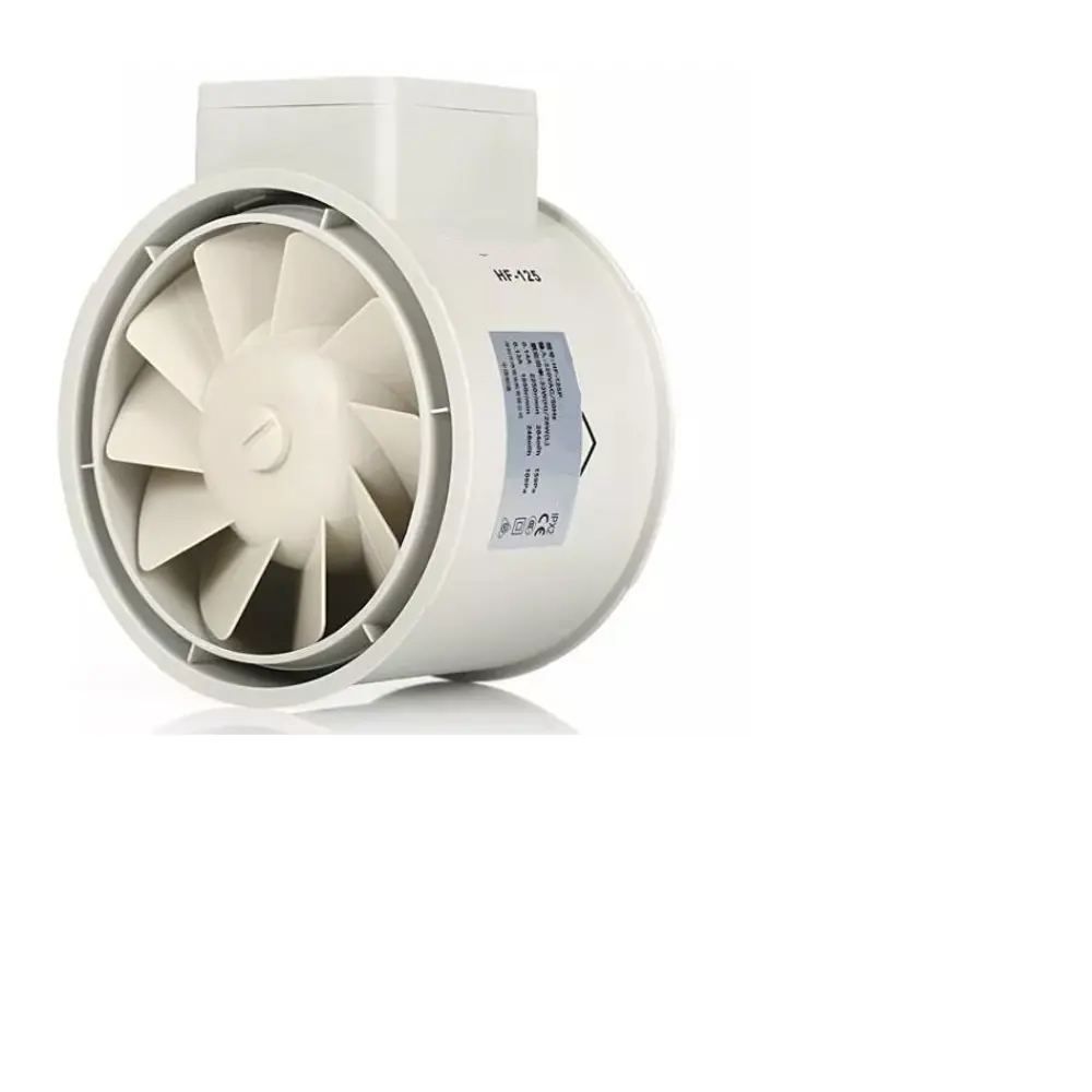 Фото 4 Вентилятор вытяжной Dastech HF-125P D125 мм 32 дБ 284 м³/ч обратный клапан цвет серый Фото 4 Вентилятор вытяжной Dastech HF-125P D125 мм 32 дБ 284 м³/ч обратный клапан цвет серый