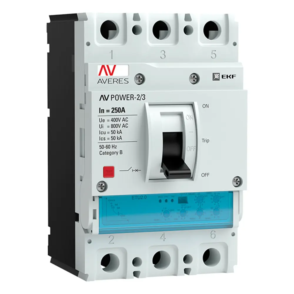 Фото Автоматический выключатель Ekf AV Power-2/3 3P 250 А 50 кА mccb-23-250-2.2-av Фото Автоматический выключатель Ekf AV Power-2/3 3P 250 А 50 кА mccb-23-250-2.2-av