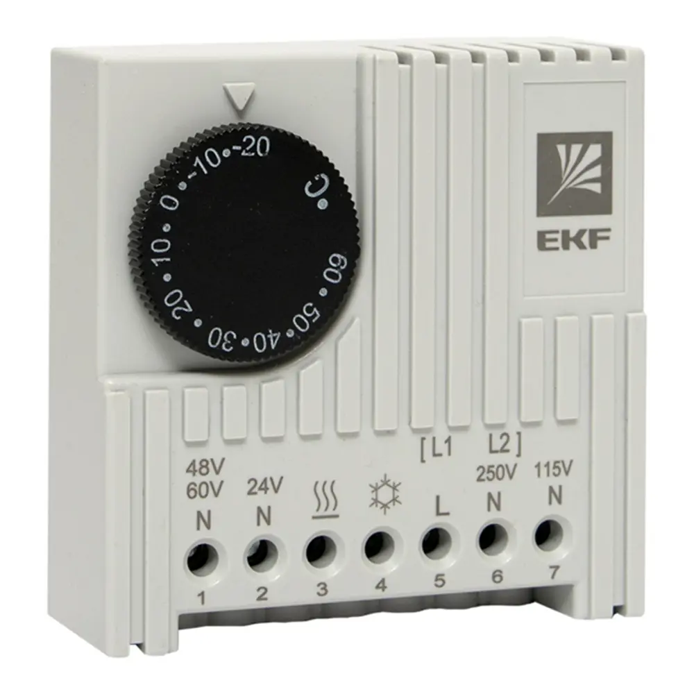 Фото Термостат на DIN-рейку EKF PROxima NO/NC охлаждение/обогрев 5-10 A 230 В IP20 Фото Термостат на DIN-рейку EKF PROxima NO/NC охлаждение/обогрев 5-10 A 230 В IP20