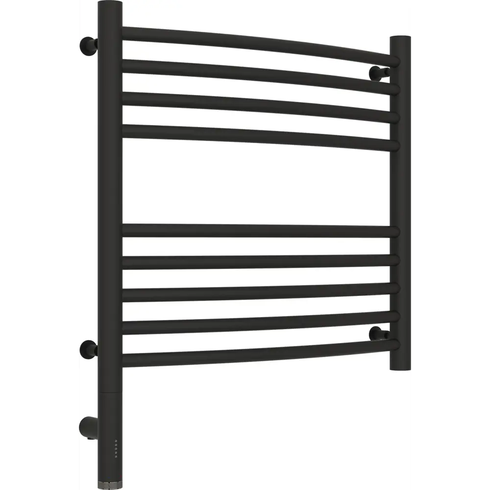 Фото Полотенцесушитель электрический Сунержа Богема 3.0 выгнутая Л 500x500 мм 300 Вт с терморегулятором лесенка цвет тёмный титан муар Фото Полотенцесушитель электрический Сунержа Богема 3.0 выгнутая Л 500x500 мм 300 Вт с терморегулятором лесенка цвет тёмный титан муар