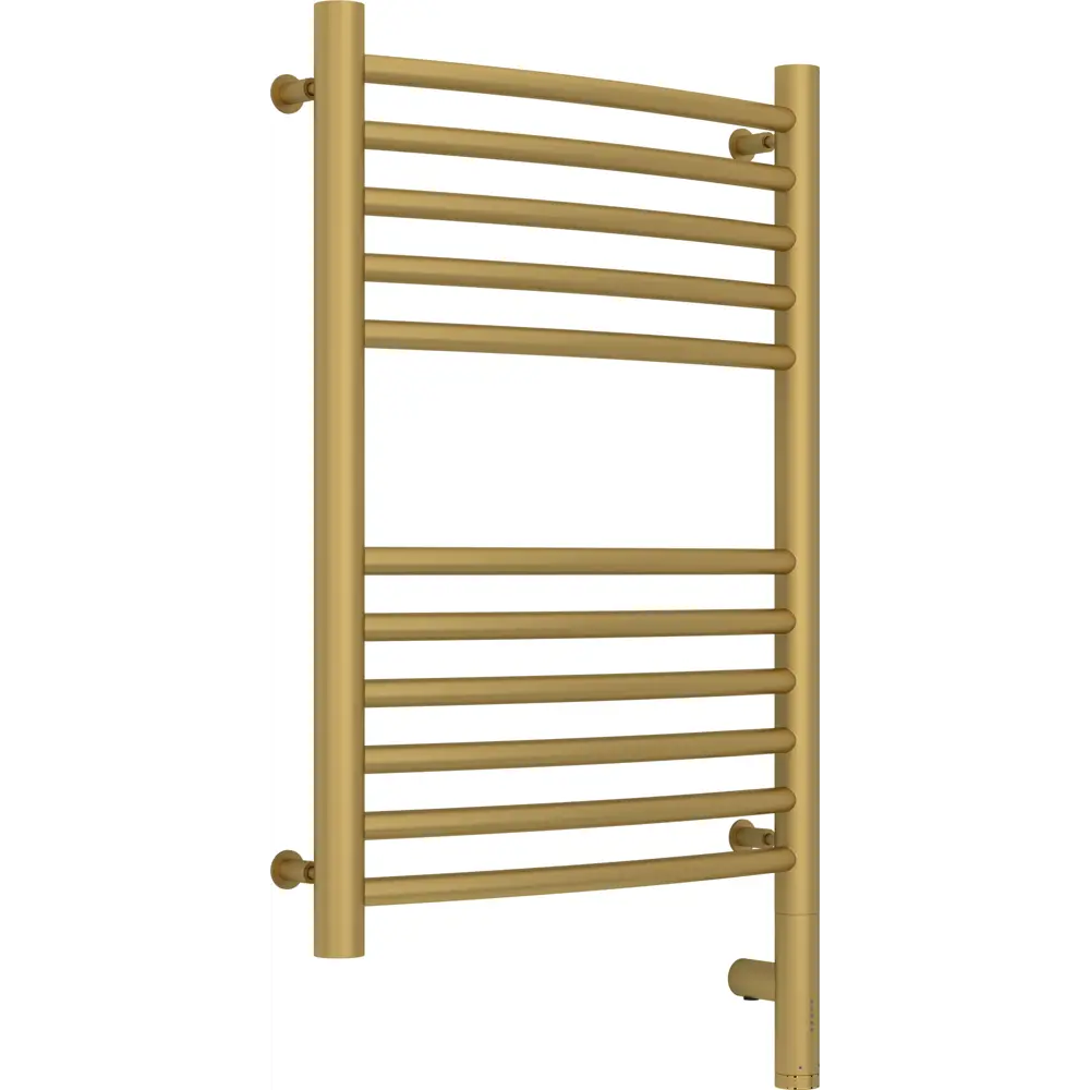 Фото Полотенцесушитель электрический Сунержа Богема 3.0 выгнутая П 400x600 мм 300 Вт с терморегулятором лесенка цвет матовое золото Фото Полотенцесушитель электрический Сунержа Богема 3.0 выгнутая П 400x600 мм 300 Вт с терморегулятором лесенка цвет матовое золото