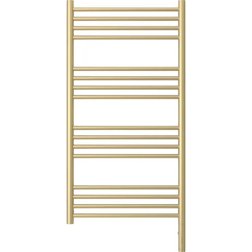 Фото 2 Полотенцесушитель электрический Сунержа Богема 3.0 прямая П 500x1000 мм 300 Вт с терморегулятором лесенка цвет матовая шампань