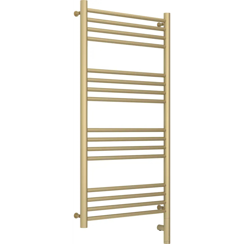 Фото Полотенцесушитель электрический Сунержа Богема 3.0 прямая П 500x1000 мм 300 Вт с терморегулятором лесенка цвет матовая шампань