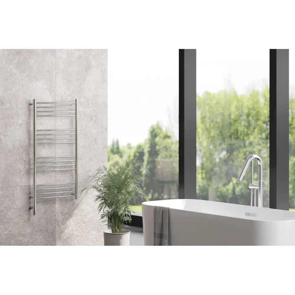 Фото 4 Полотенцесушитель электрический Сунержа Богема 3.0 прямая П 500x1000 мм 300 Вт с терморегулятором лесенка цвет состаренная латунь