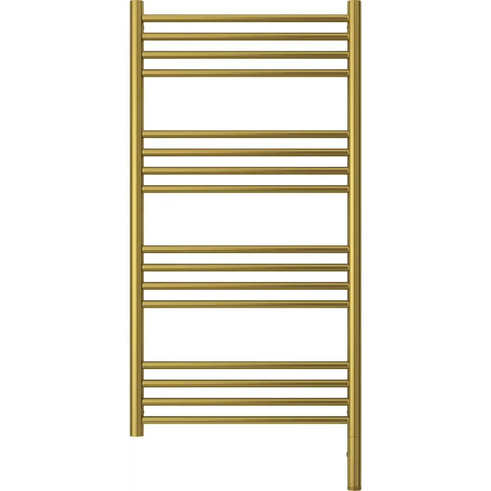 Фото 2 Полотенцесушитель электрический Сунержа Богема 3.0 прямая П 500x1000 мм 300 Вт с терморегулятором лесенка цвет состаренная латунь