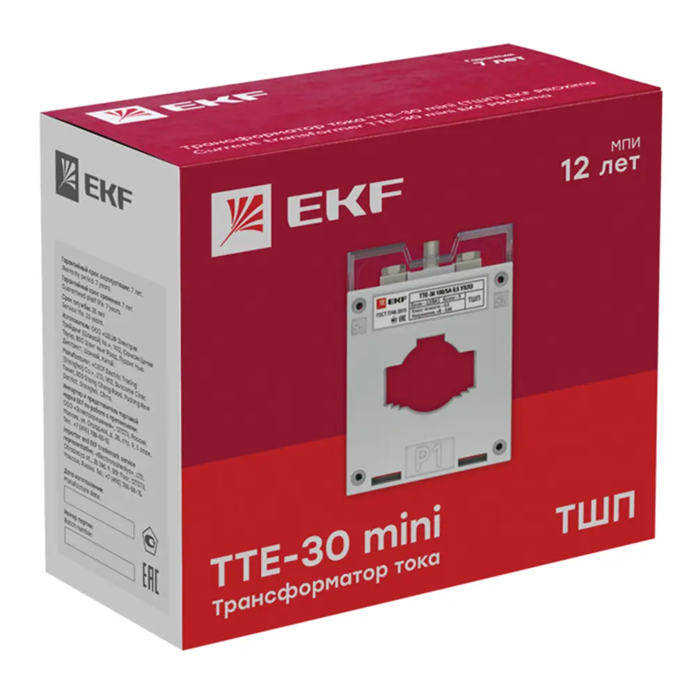 Фото 3 Трансформатор тока EKF PROxima ТТЕ-30-300/5А класс точности 0.5
