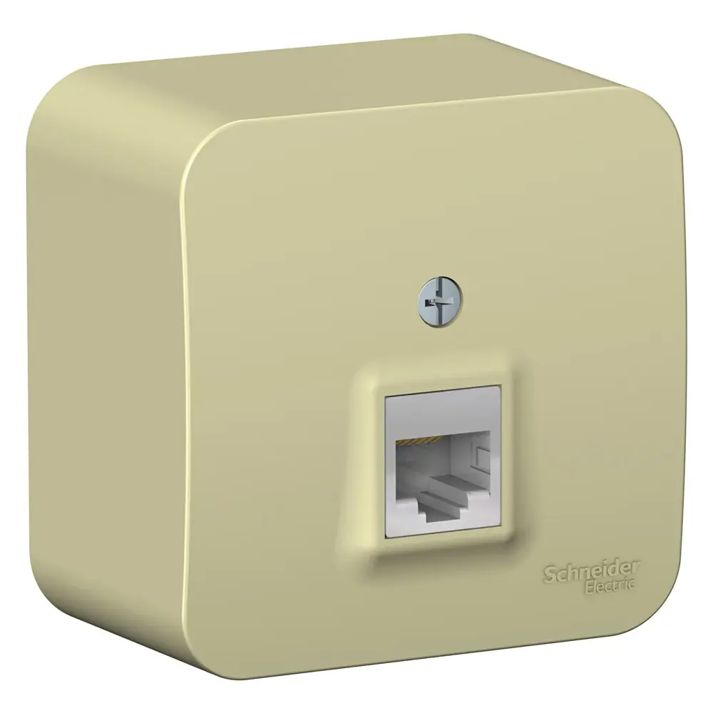 Фото Розетка компьютерная накладная Systeme electric Blanca BLNIA045007 RJ45 цвет бежевый 2 шт. Фото Розетка компьютерная накладная Systeme electric Blanca BLNIA045007 RJ45 цвет бежевый 2 шт.