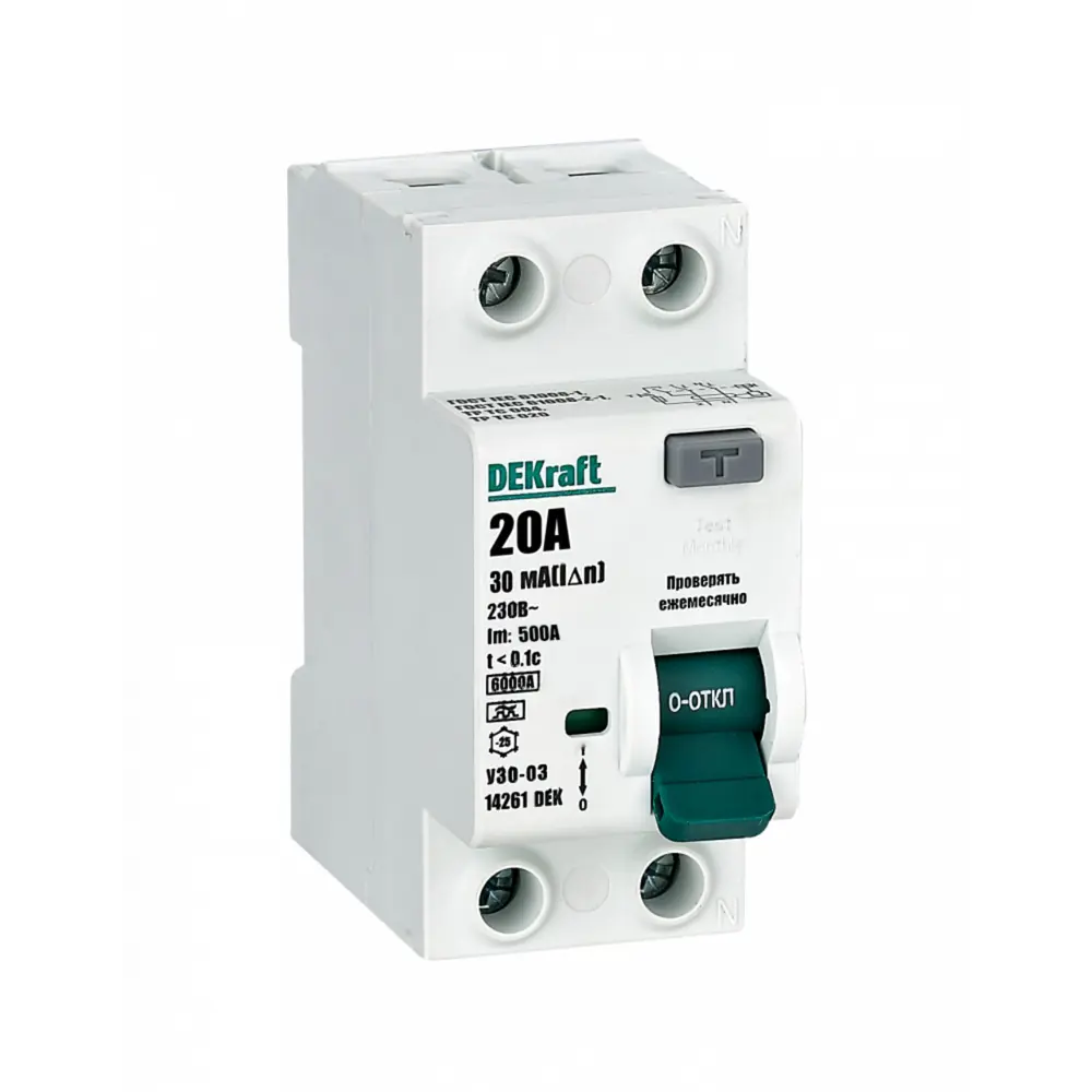 Фото Дифференциальный автомат Schneider electric УЗО-03 DEKraft 2P C20 А 30 мА 6 кА AC 14261DEK Фото Дифференциальный автомат Schneider electric УЗО-03 DEKraft 2P C20 А 30 мА 6 кА AC 14261DEK