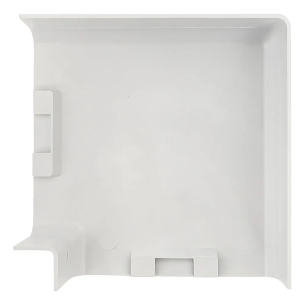 Фото 2 Поворот 90 градусов EKF C-Line 105x50 мм цвет белый 2 шт.