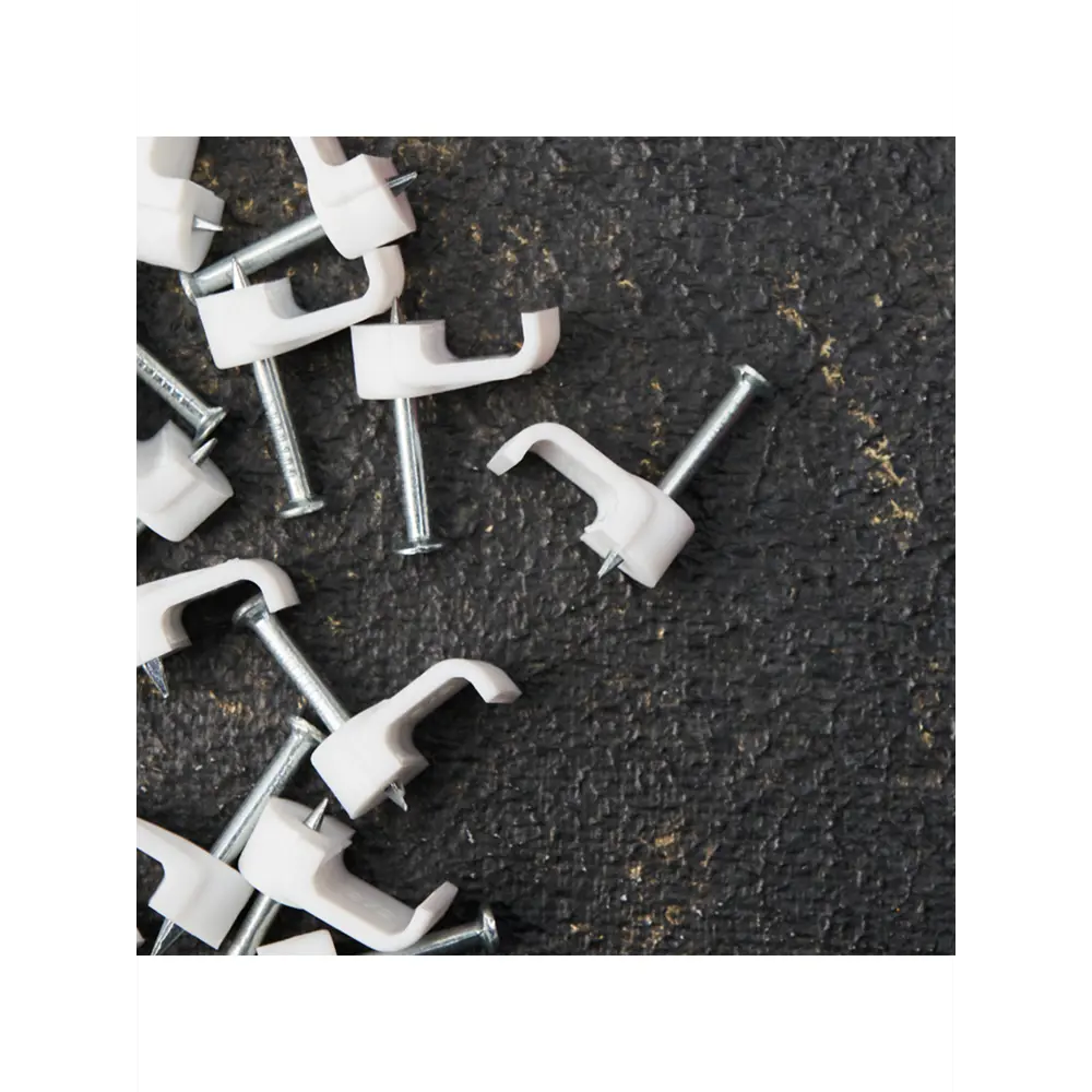 Фото 4 Скоба для кабеля Rexant 8x3 мм плоская цвет белый 50 шт. Фото 4 Скоба для кабеля Rexant 8x3 мм плоская цвет белый 50 шт.