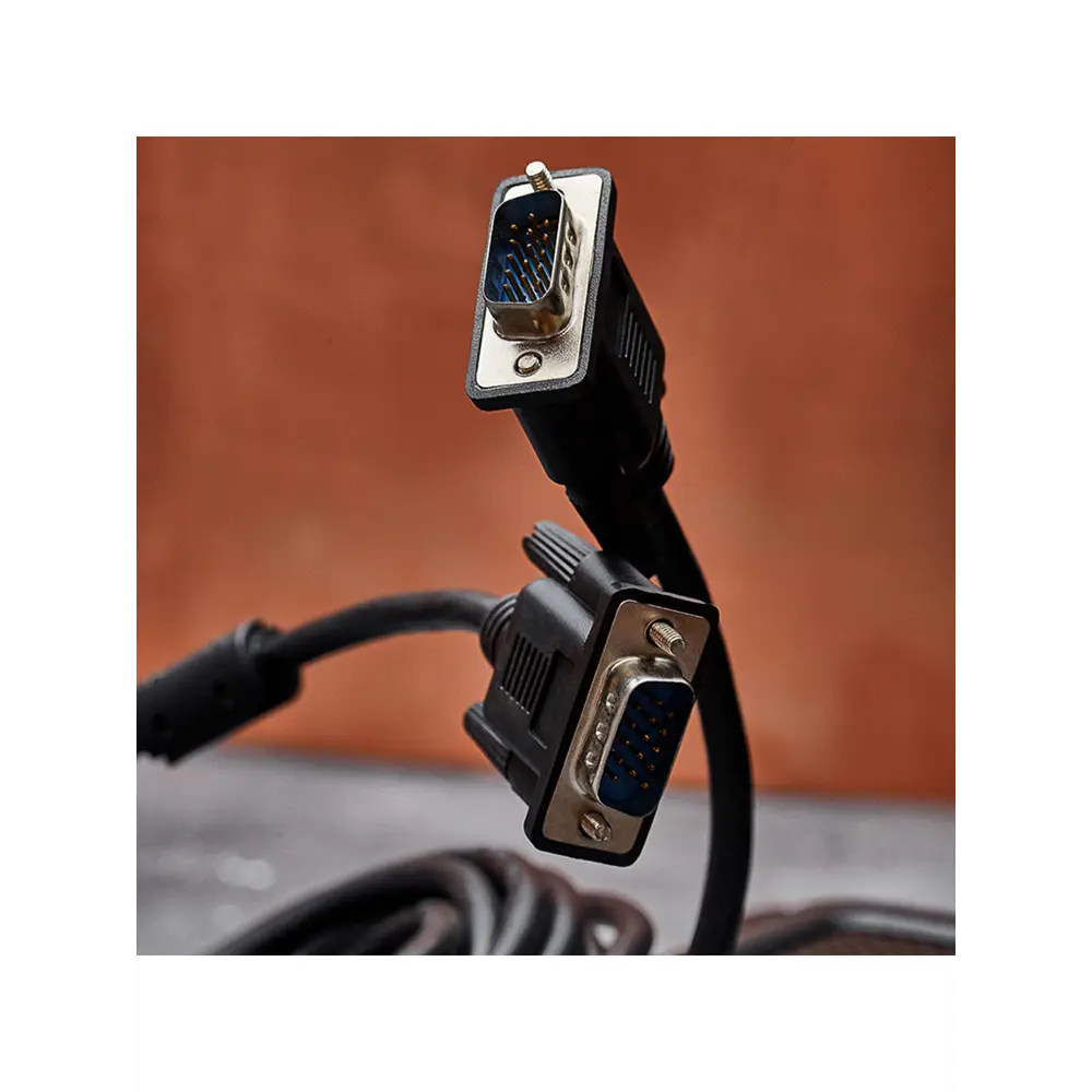 Фото 4 Шнур VGA - VGA с ферритами Proconnect 17-5505-6 3 м цвет черный Фото 4 Шнур VGA - VGA с ферритами Proconnect 17-5505-6 3 м цвет черный