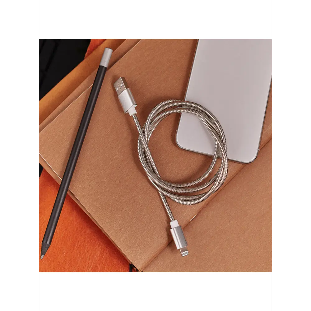 Фото 3 USB-Lightning кабель Rexant для iPhone 1 м цвет серый Фото 3 USB-Lightning кабель Rexant для iPhone 1 м цвет серый