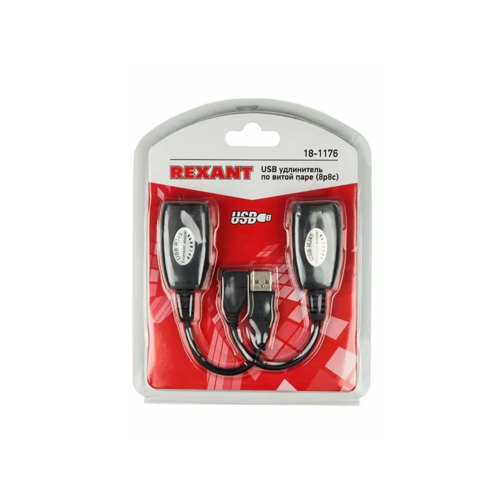 Фото 3 USB удлинитель по витой паре Rexant 8p8c Фото 3 USB удлинитель по витой паре Rexant 8p8c