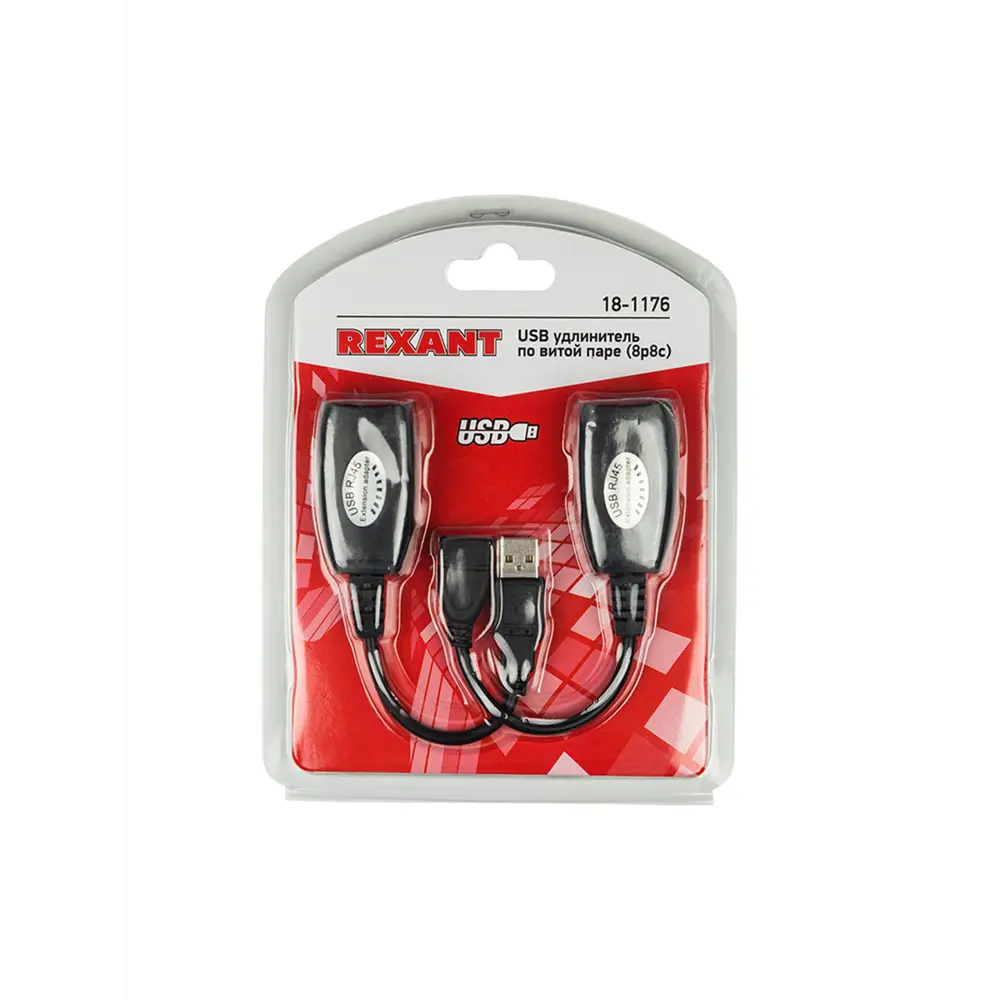 Фото 4 USB удлинитель по витой паре Rexant 8p8c Фото 4 USB удлинитель по витой паре Rexant 8p8c