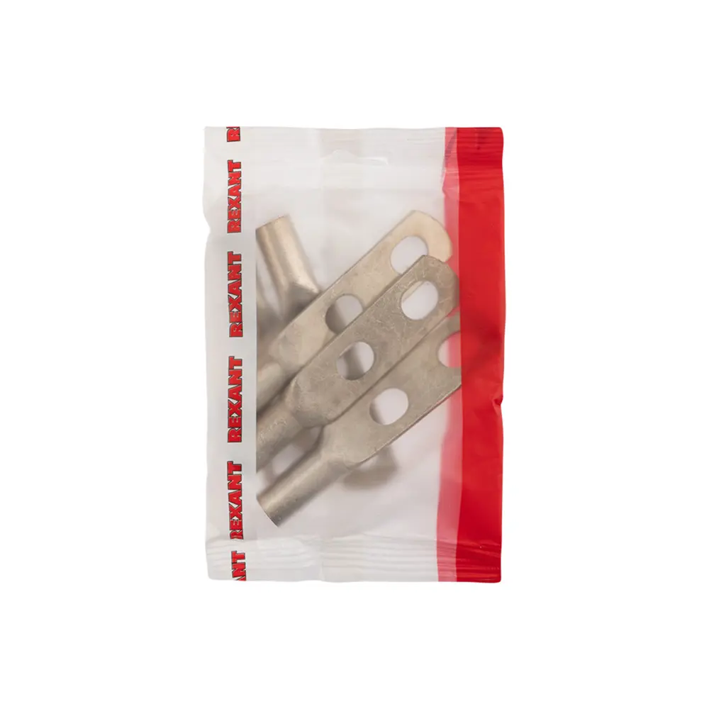 Фото 2 Наконечник кабельный медный луженый Rexant ТМЛ-2 50-(10x2)-11 5 шт.