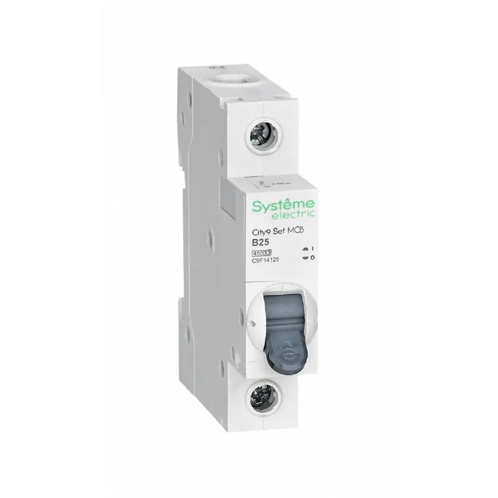 Фото Автоматический выключатель Systeme electric City9 Set 1P B25 А 4.5 кА C9F14125 Фото Автоматический выключатель Systeme electric City9 Set 1P B25 А 4.5 кА C9F14125
