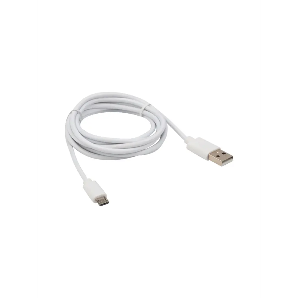 Фото 2 Кабель USB-micro USB Rexant ПВХ 1.8 м цвет белый Фото 2 Кабель USB-micro USB Rexant ПВХ 1.8 м цвет белый