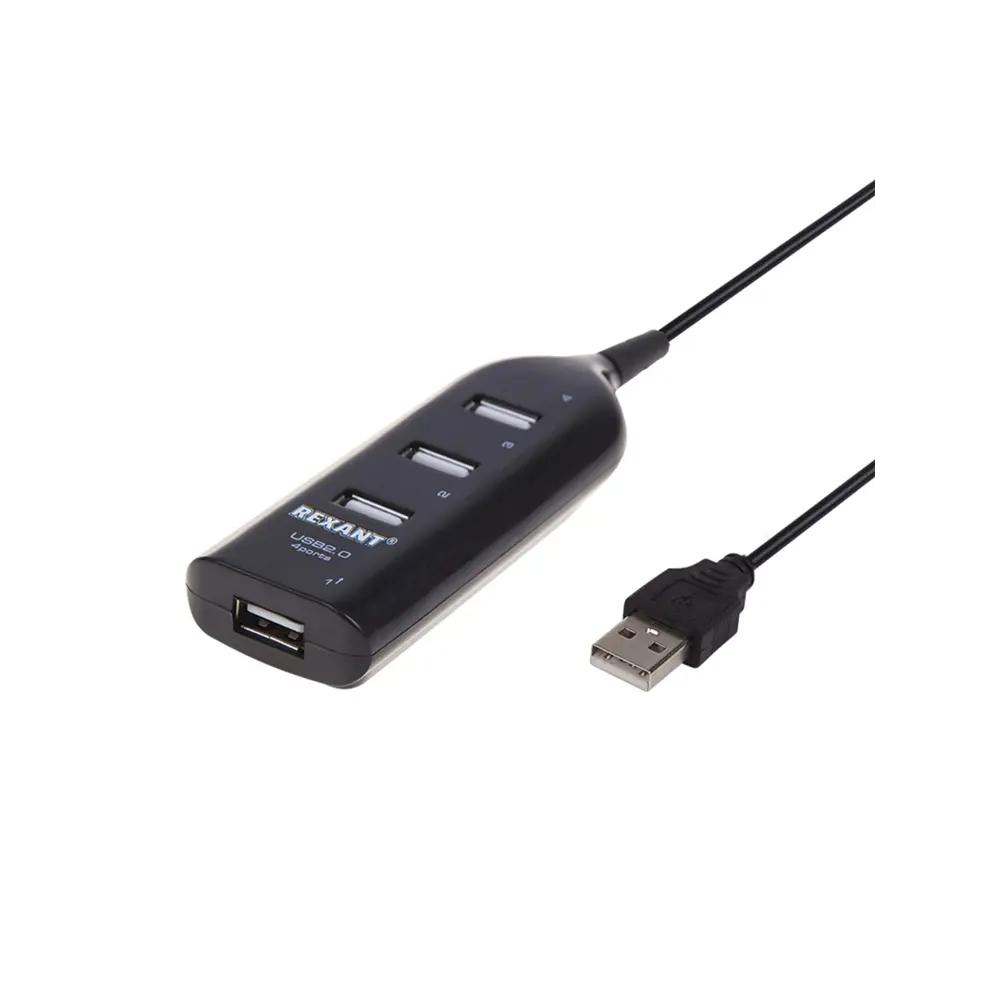 Фото Разветвитель Rexant USB 2.0 на 4 порта Фото Разветвитель Rexant USB 2.0 на 4 порта