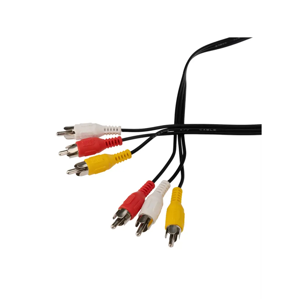Фото 3 Шнур Rexant 3 RCA - 3 RCA 5м черный Фото 3 Шнур Rexant 3 RCA - 3 RCA 5м черный