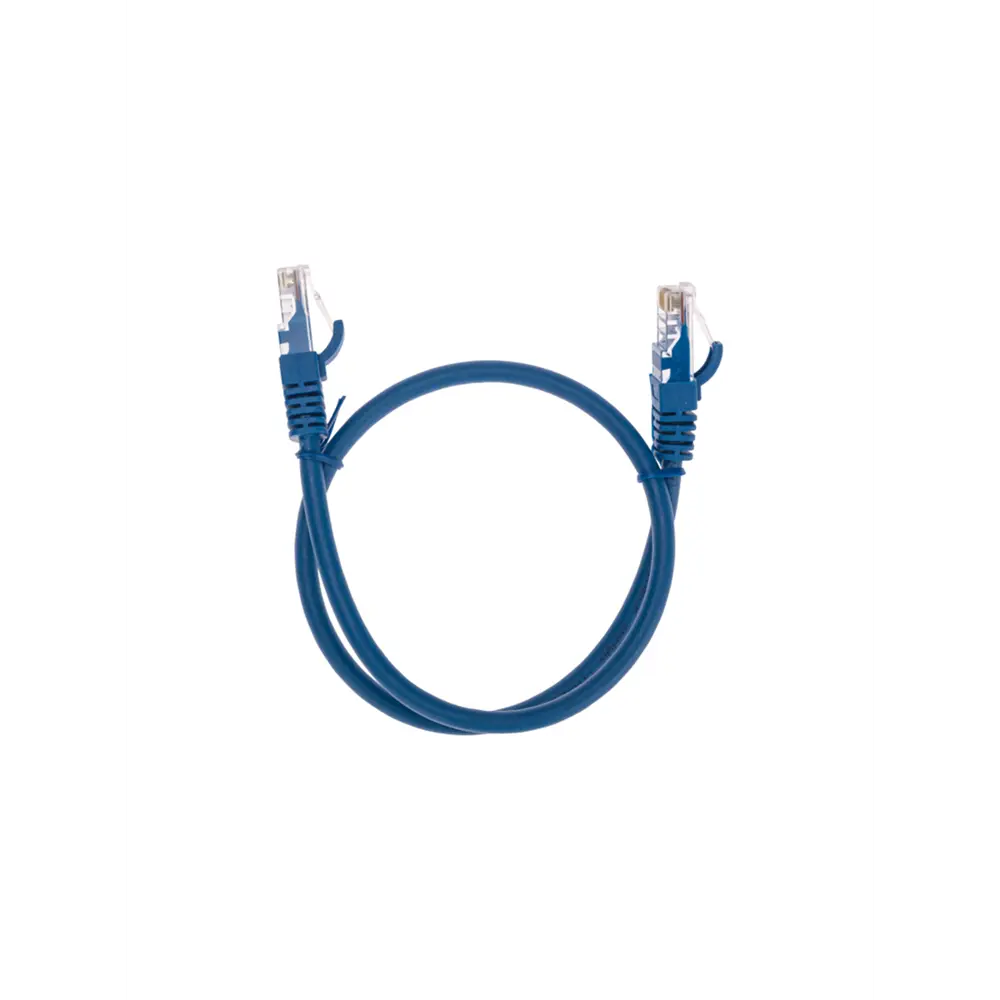 Фото Патч-корд Rexant U/UTP cat 6 RJ45-RJ45 26AWG LSZH цвет синий 0.5 м