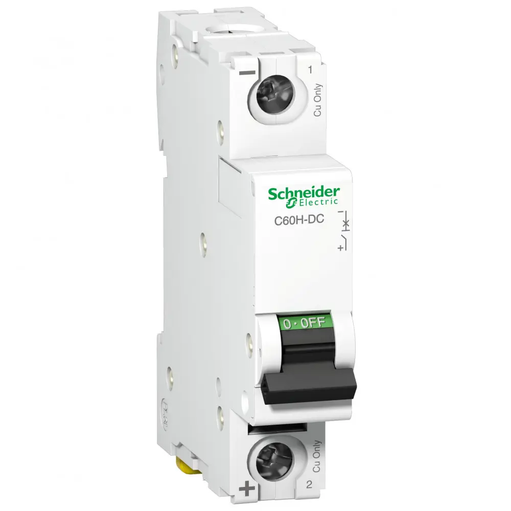 Фото Автоматический выключатель Schneider electric C60H-DC 1P C4 А 10 кА A9N61504 Фото Автоматический выключатель Schneider electric C60H-DC 1P C4 А 10 кА A9N61504