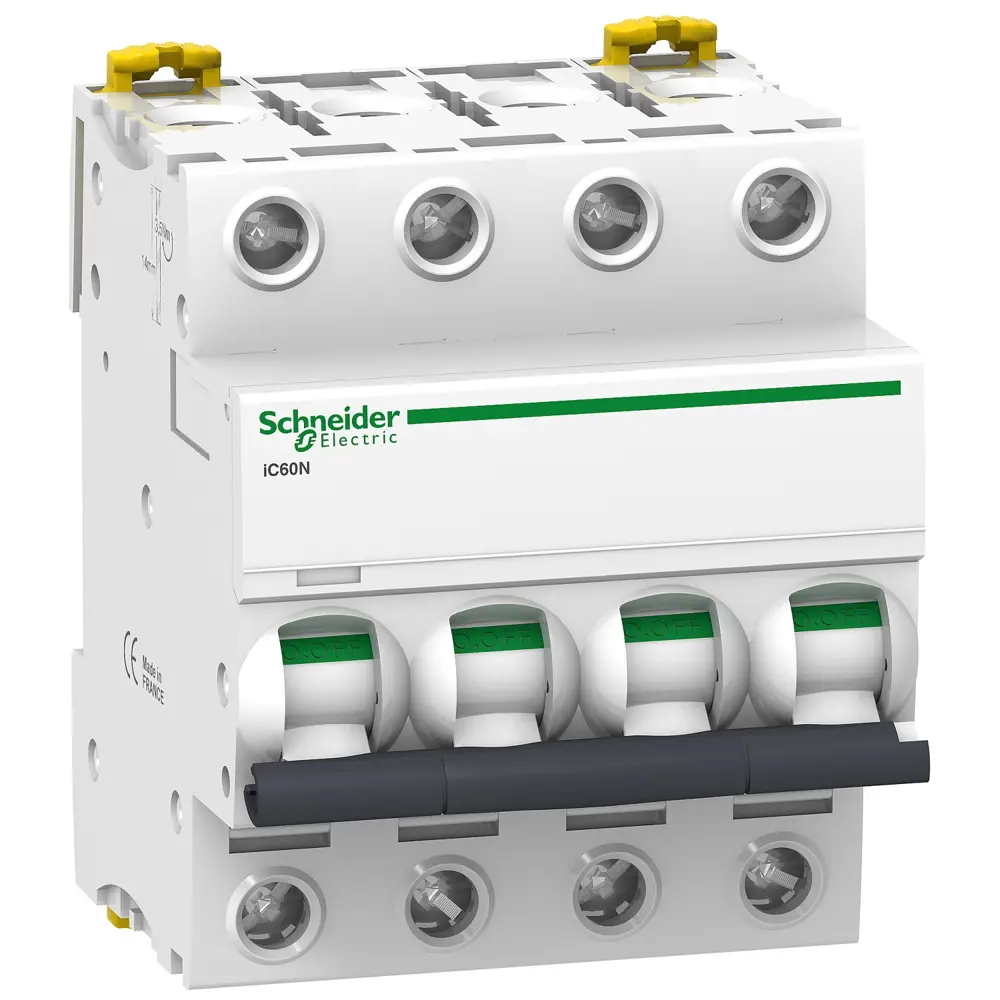 Фото Автоматический выключатель Schneider electric iC60N Acti9 4P C50 А 15 кА A9F79450 Фото Автоматический выключатель Schneider electric iC60N Acti9 4P C50 А 15 кА A9F79450