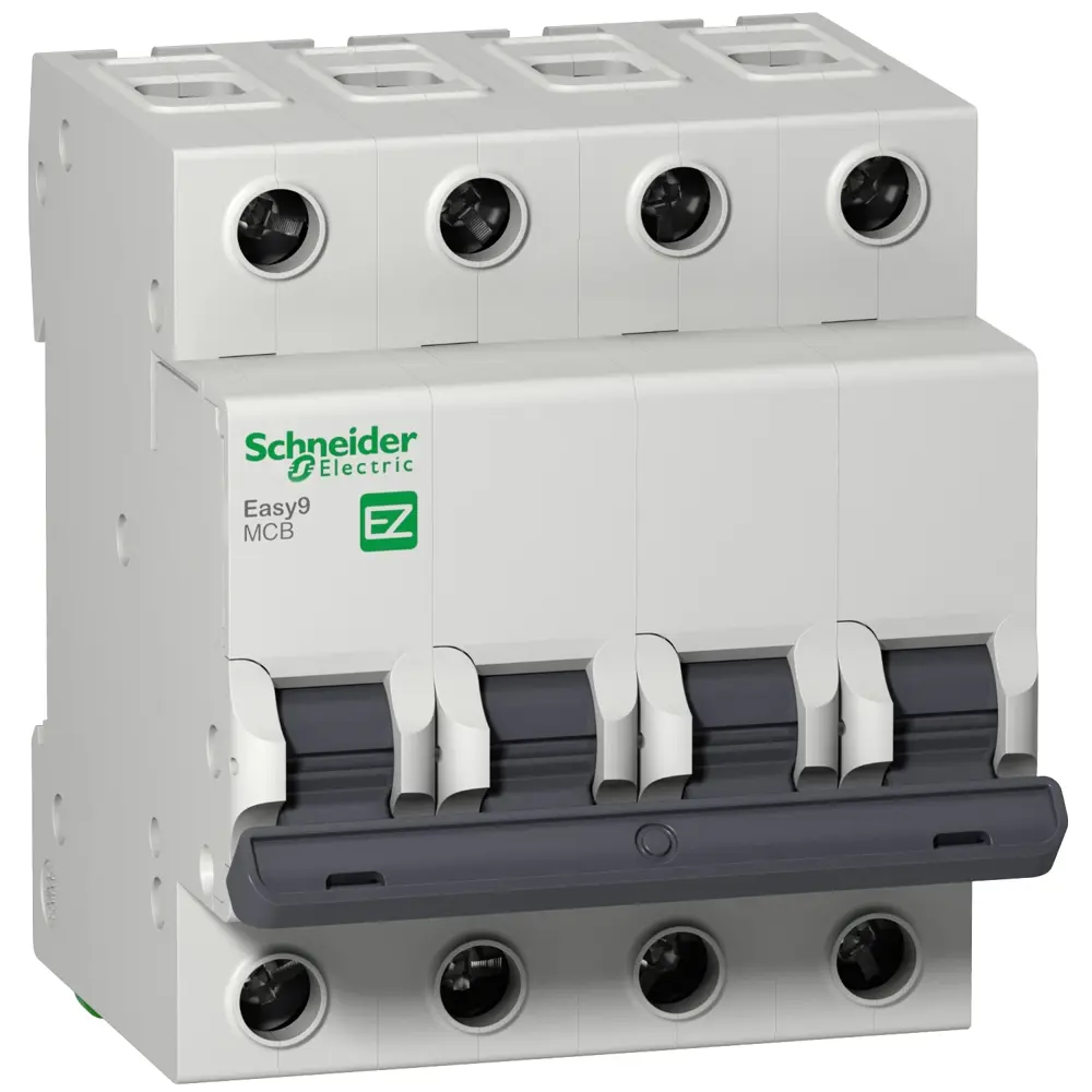 Фото Автоматический выключатель Schneider electric Easy 9 4P C6 А 4.5 кА EZ9F34406 Фото Автоматический выключатель Schneider electric Easy 9 4P C6 А 4.5 кА EZ9F34406