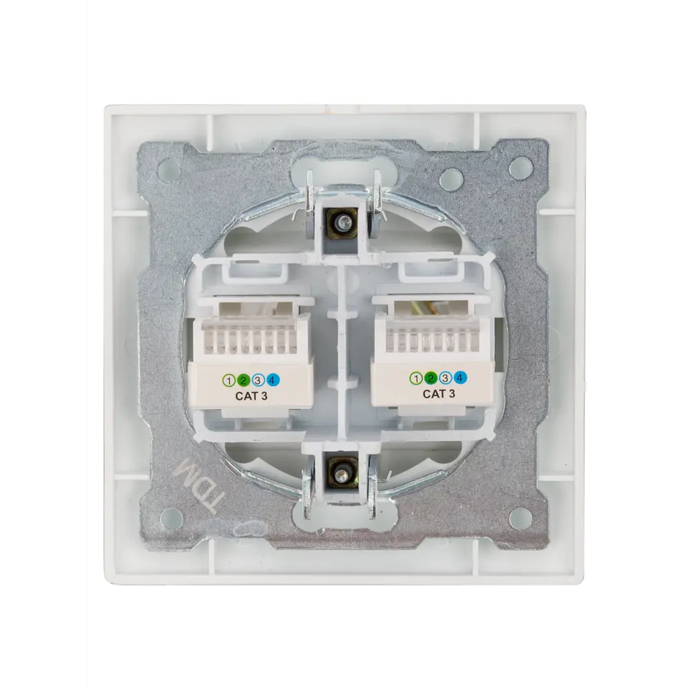 Фото 4 Розетка TDM Electric Лама двойная телефонная RJ11 перламутр Фото 4 Розетка TDM Electric Лама двойная телефонная RJ11 перламутр