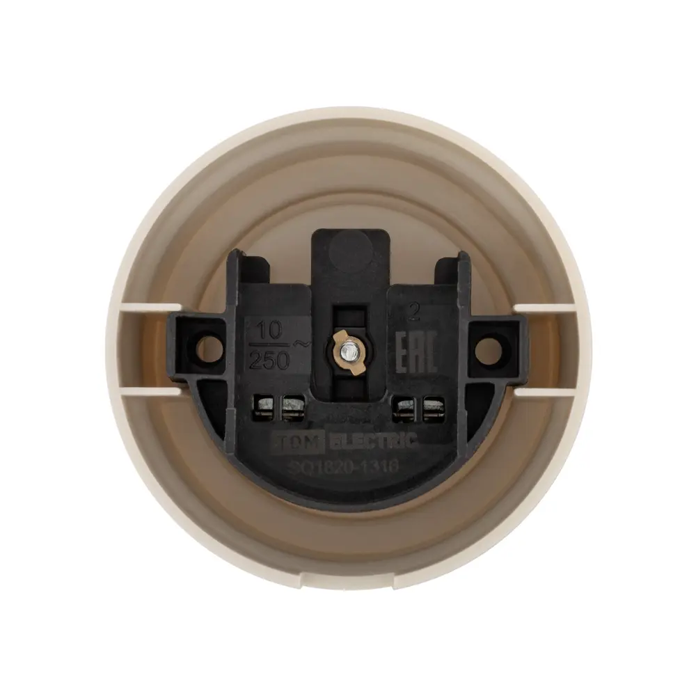 Фото 4 Розетка TDM Electric Виви 10А слоновая кость Фото 4 Розетка TDM Electric Виви 10А слоновая кость