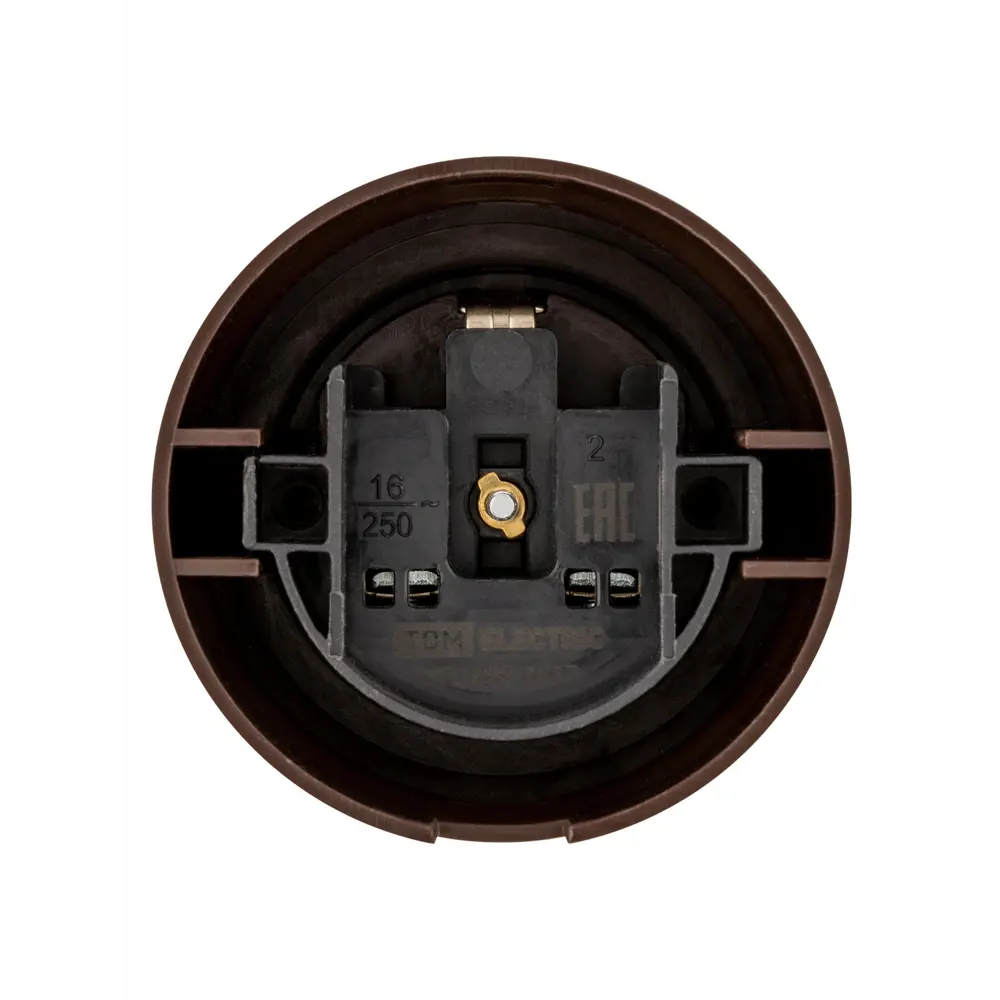 Фото 4 Розетка TDM Electric Виви с заземлением +З 16А коричневый Фото 4 Розетка TDM Electric Виви с заземлением +З 16А коричневый