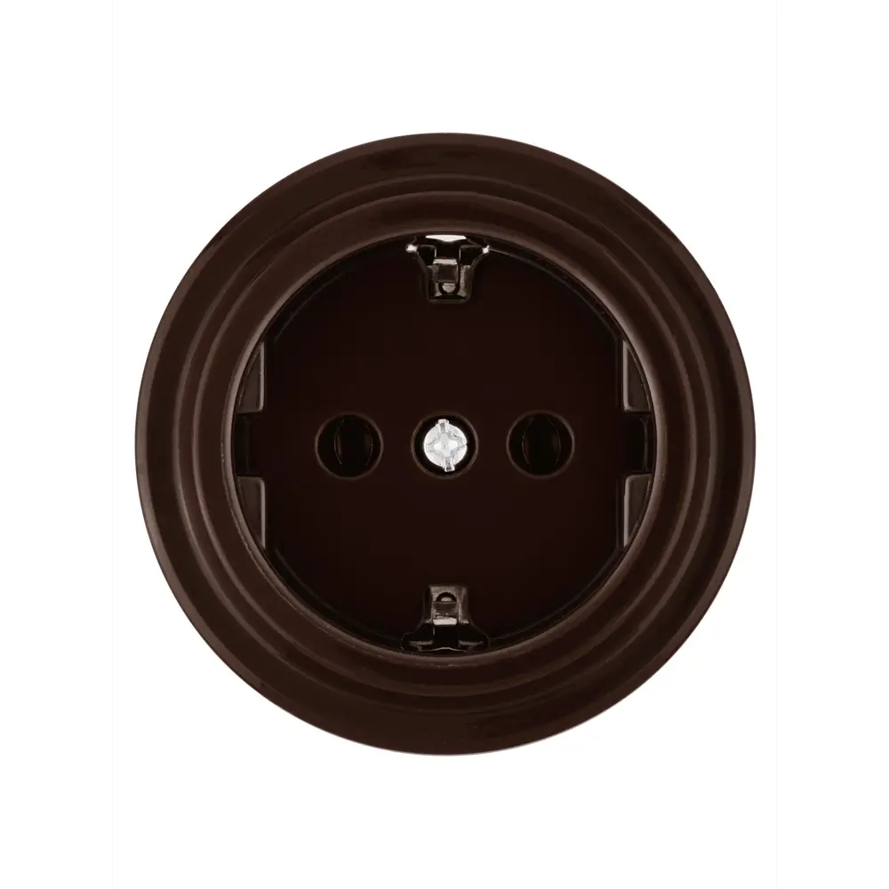 Фото 3 Розетка TDM Electric Виви с заземлением +З 16А коричневый Фото 3 Розетка TDM Electric Виви с заземлением +З 16А коричневый