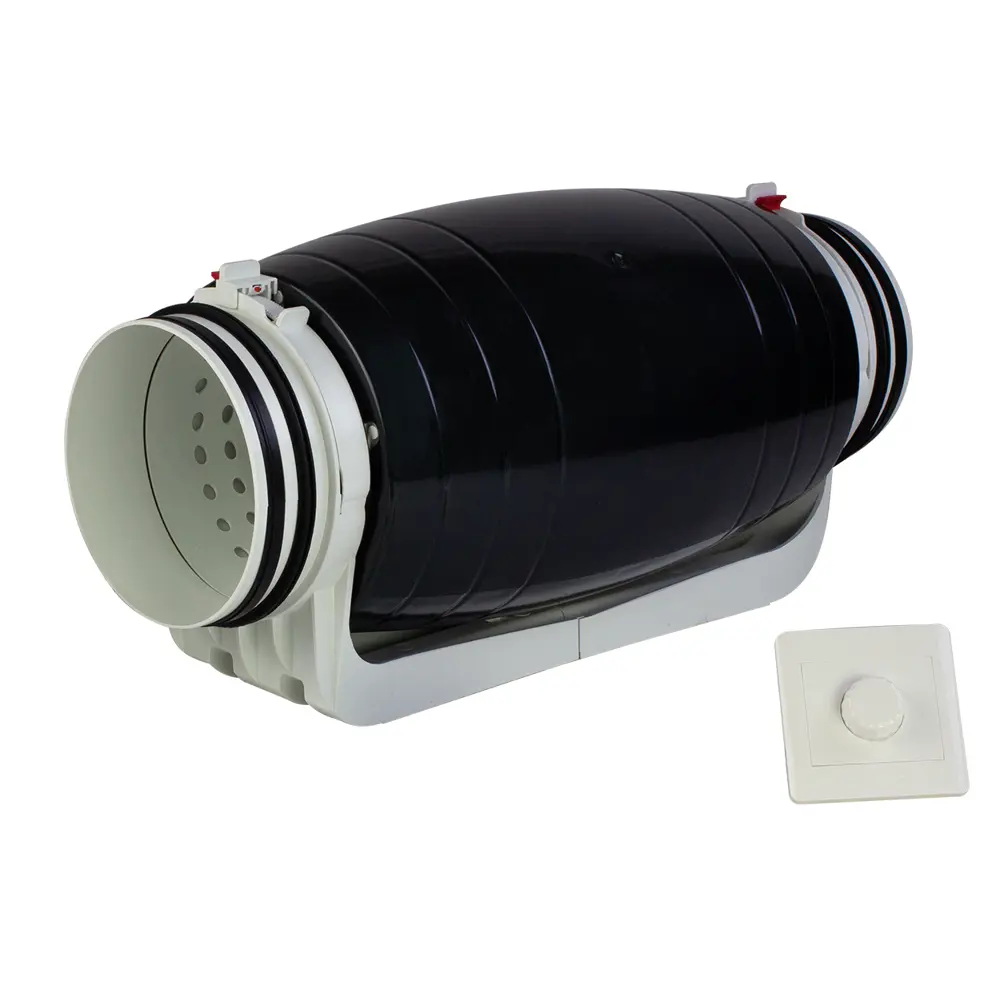 Фото Вентилятор канальный осевой Arius Lineo Silent PE 200 ECO LL D200 мм 37 дБ 1250 м³/ч обратный клапан цвет черно-белый Фото Вентилятор канальный осевой Arius Lineo Silent PE 200 ECO LL D200 мм 37 дБ 1250 м³/ч обратный клапан цвет черно-белый