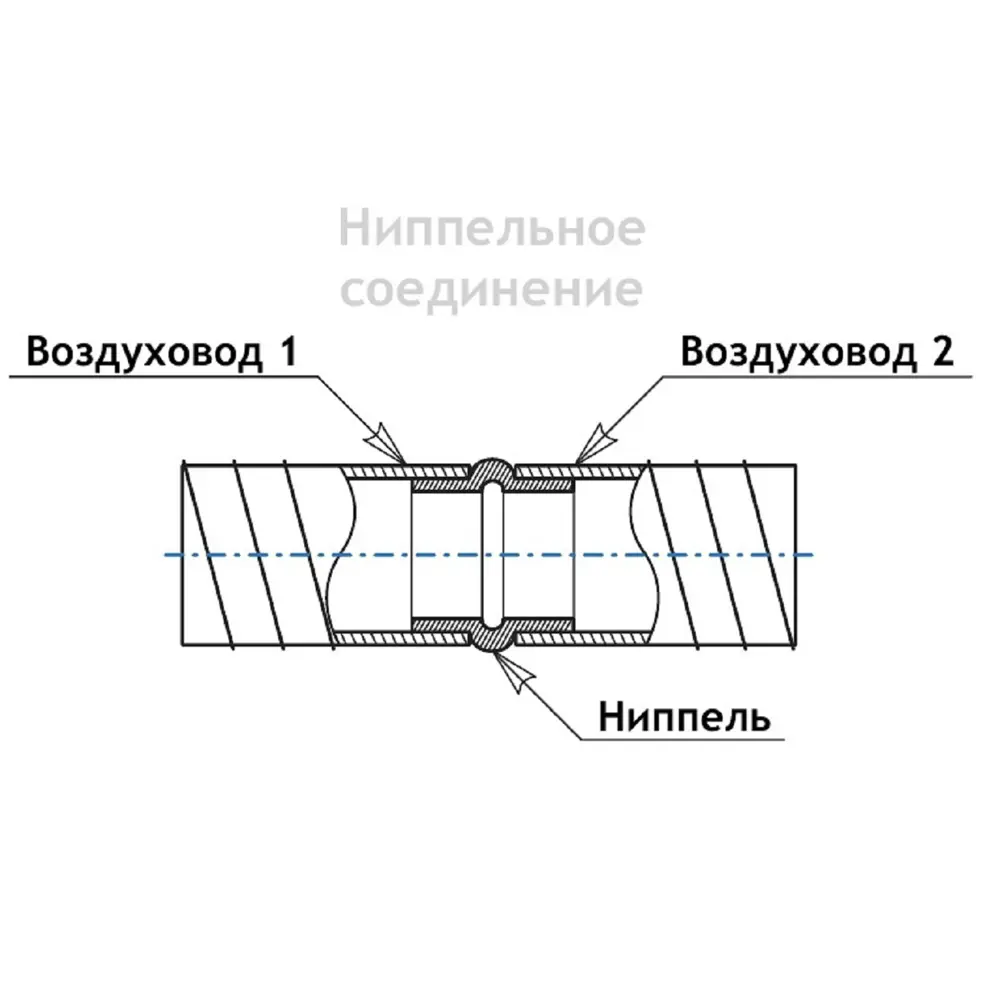 Фото 3 Воздуховод круглый Diaflex D 160 мм 1.25 м оцинкованная сталь Фото 3 Воздуховод круглый Diaflex D 160 мм 1.25 м оцинкованная сталь